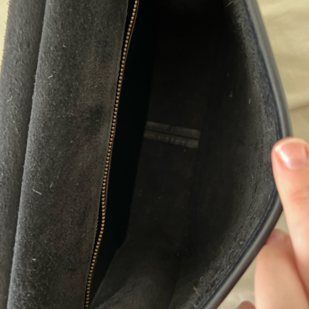 Vintage Coach Black Leather Willis Satchel Crossbody Bag – Authentic USA MADE - Picture 5 of 9